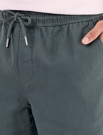 Bermuda in felpa leggera con coulisse