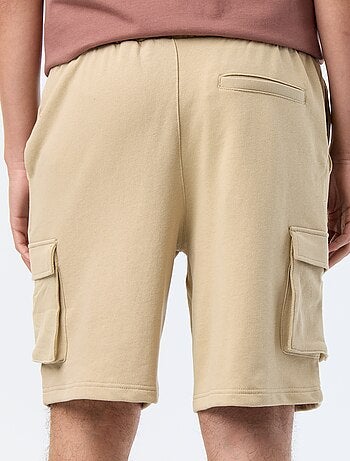 Bermuda in felpa leggera con tasche a patta