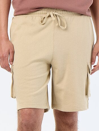 Bermuda in felpa leggera con tasche a patta