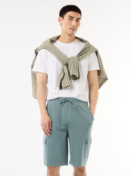 Bermuda in felpa leggera con tasche a patta - Kiabi