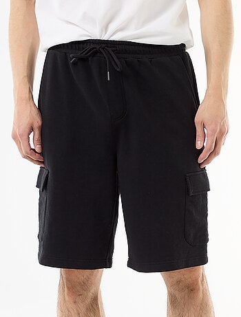Bermuda in felpa leggera con tasche a patta