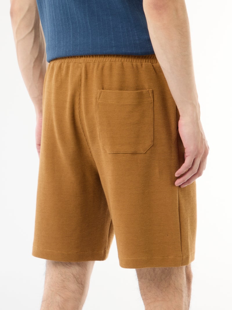 Bermuda in felpa leggera (french-terry) Beige - Kiabi