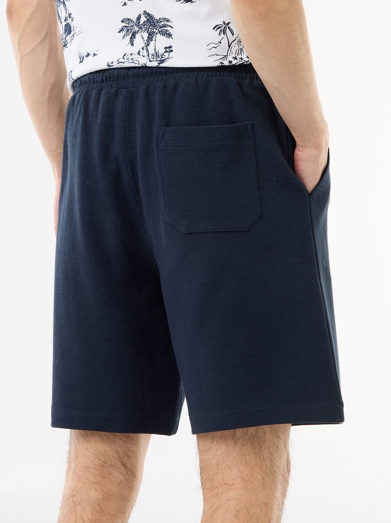 Bermuda in felpa leggera (french-terry) Blu - Kiabi