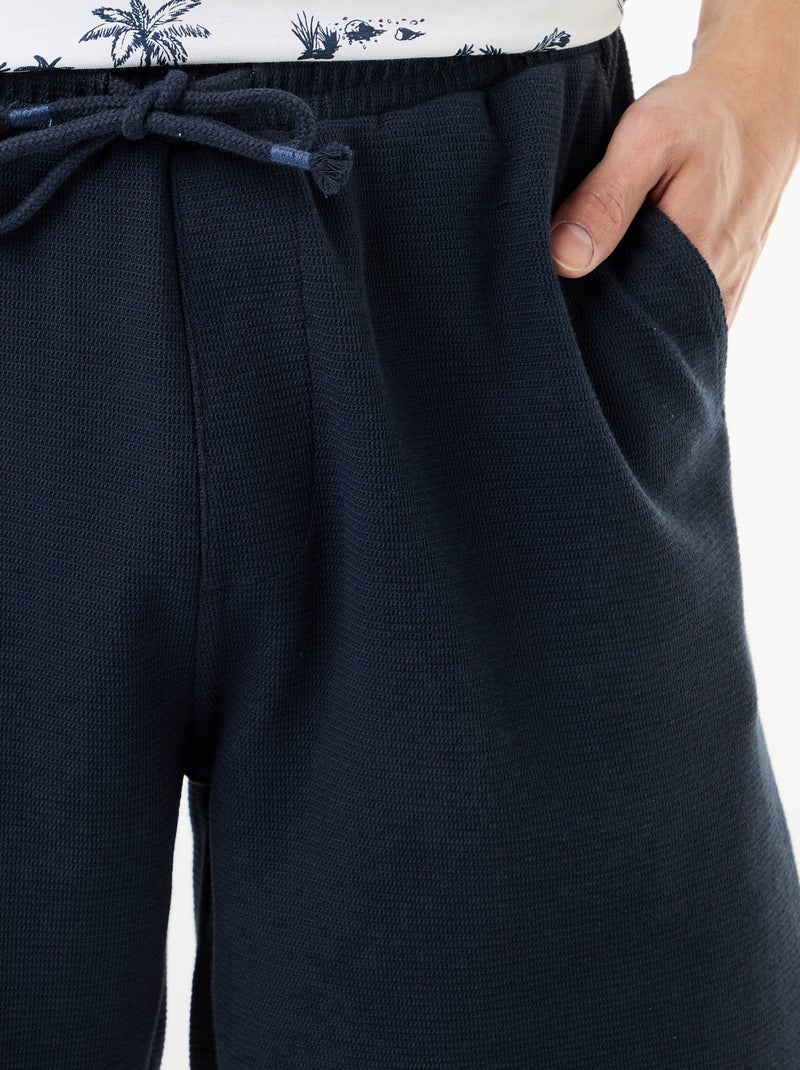 Bermuda in felpa leggera (french-terry) Blu - Kiabi