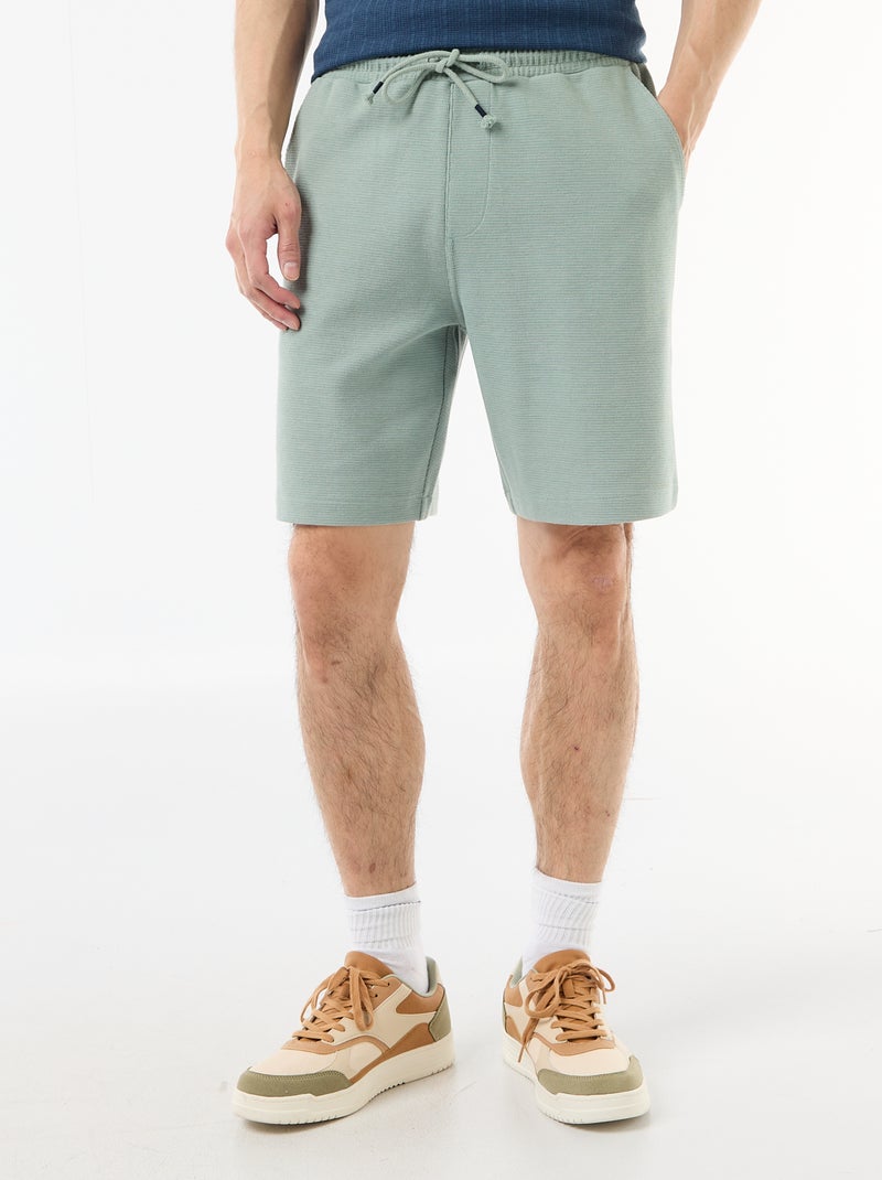 Bermuda in felpa leggera (french-terry) Blu - Kiabi