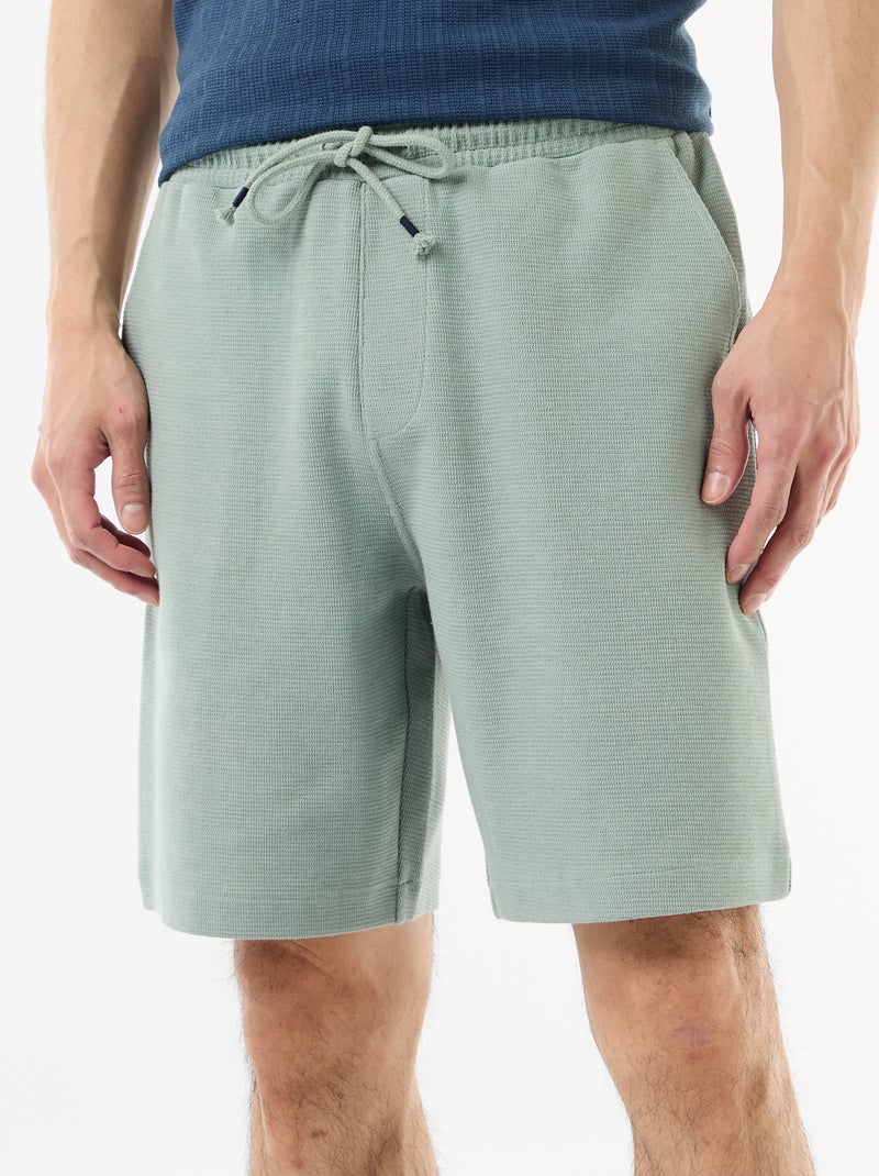 Bermuda in felpa leggera (french-terry) Blu - Kiabi