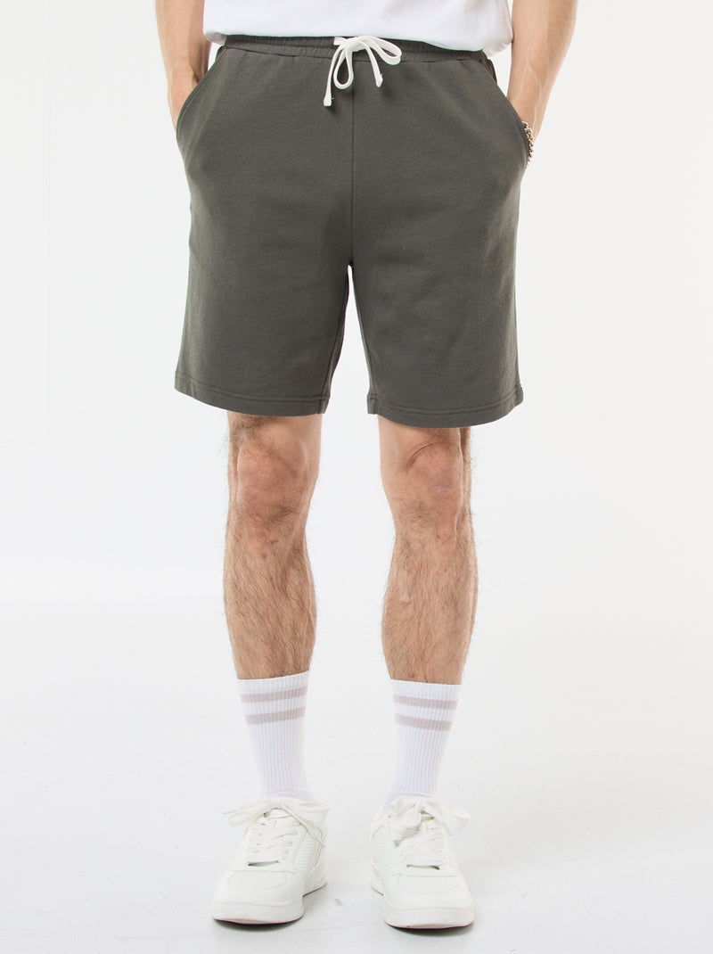 Bermuda in felpa leggera Kaki - Kiabi