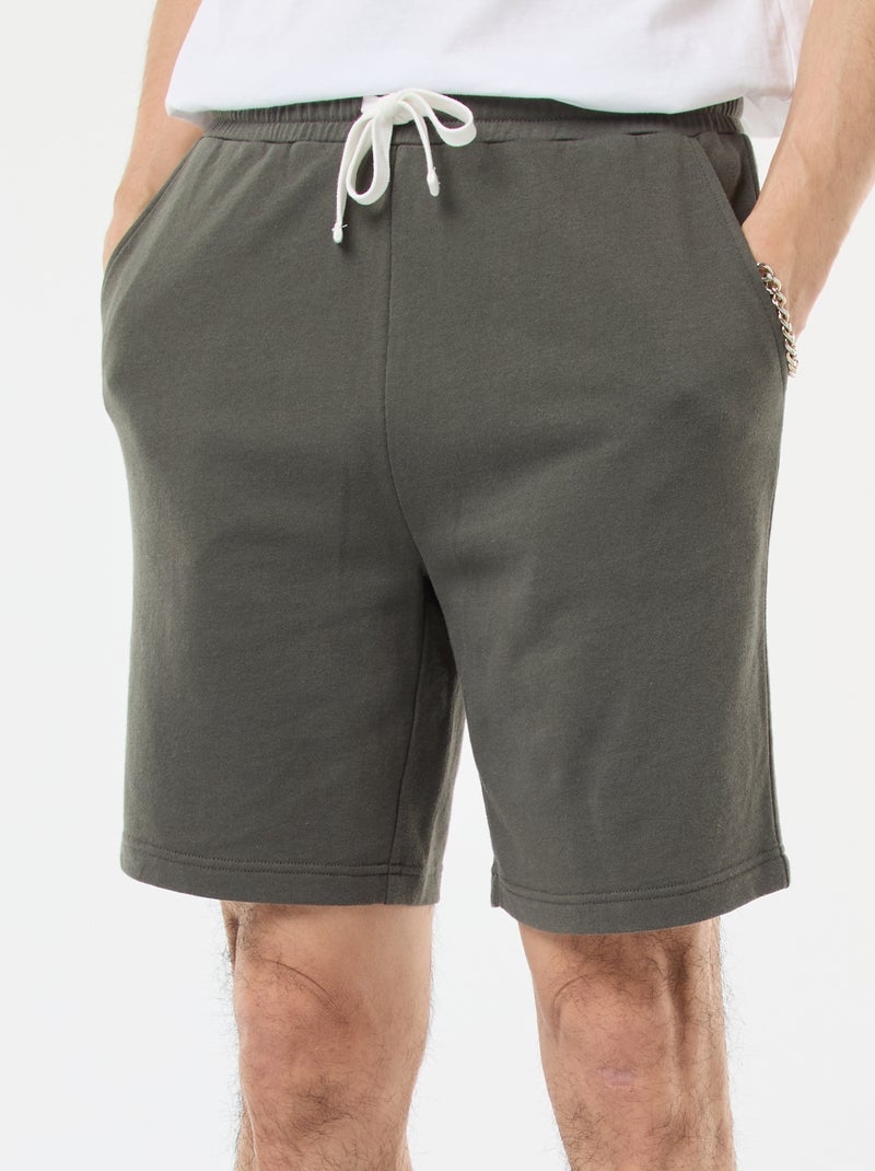 Bermuda in felpa leggera Kaki - Kiabi
