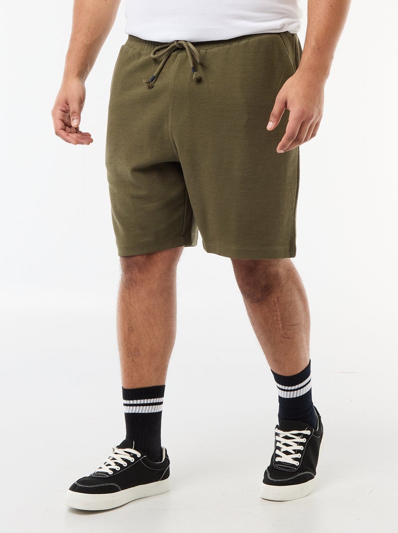 Bermuda in felpa leggera Kaki - Kiabi