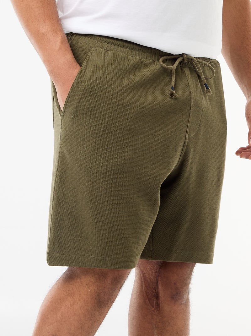 Bermuda in felpa leggera Kaki - Kiabi