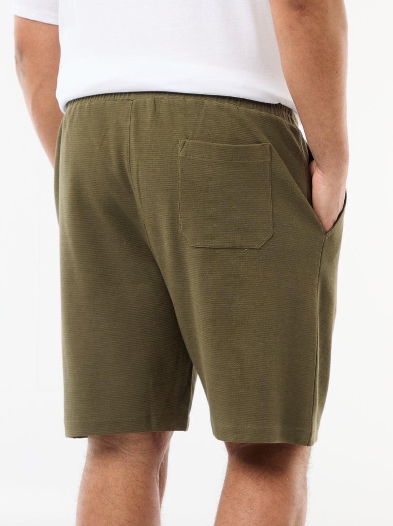 Bermuda in felpa leggera Kaki - Kiabi