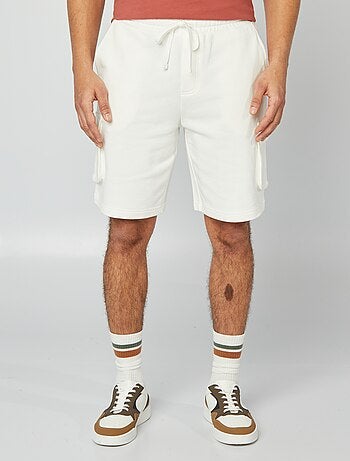 Bermuda in tessuto felpato leggero multitasche