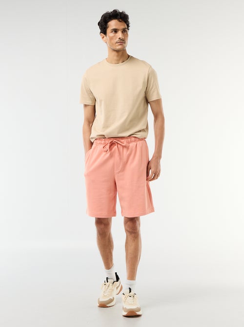 Bermuda in felpa leggera tinta unita - Kiabi