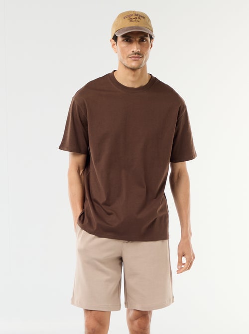 Bermuda in felpa leggera tinta unita - Kiabi