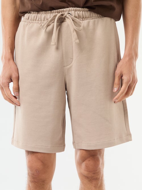 Bermuda in felpa leggera tinta unita - Kiabi