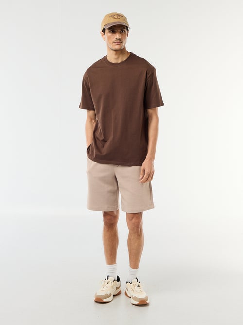 Bermuda in felpa leggera tinta unita - Kiabi