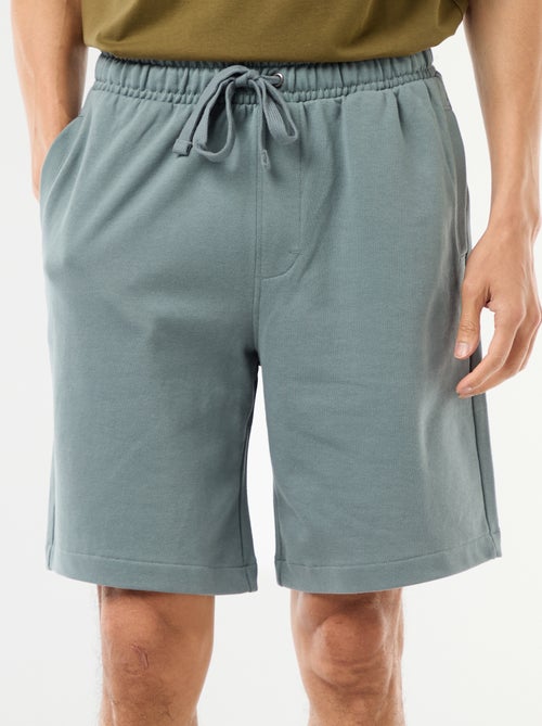 Bermuda in felpa leggera tinta unita - Kiabi