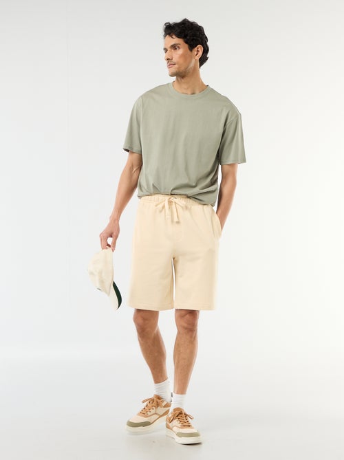 Bermuda in felpa leggera tinta unita - Kiabi
