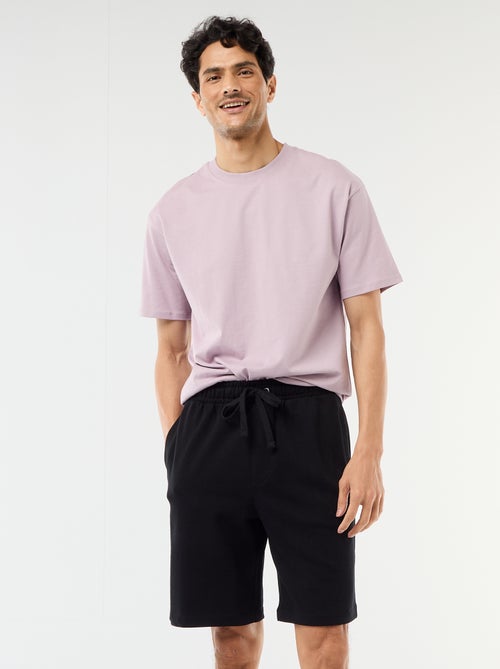 Bermuda in felpa leggera tinta unita - Kiabi
