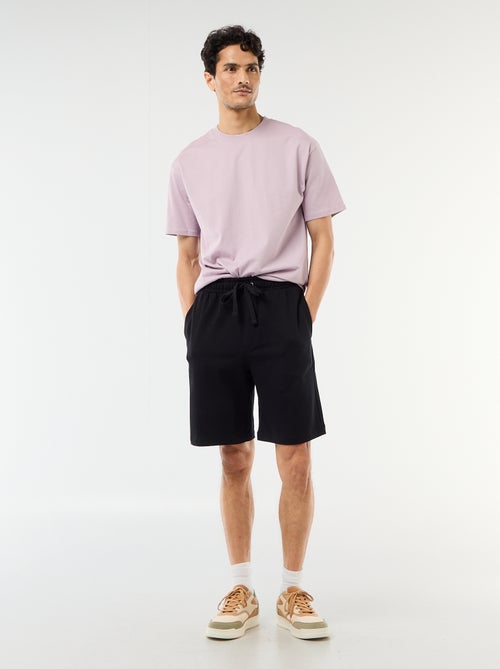 Bermuda in felpa leggera tinta unita - Kiabi