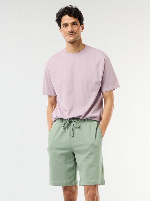 Bermuda in felpa leggera tinta unita - Kiabi