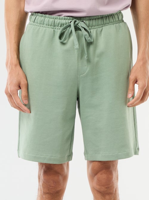 Bermuda in felpa leggera tinta unita - Kiabi