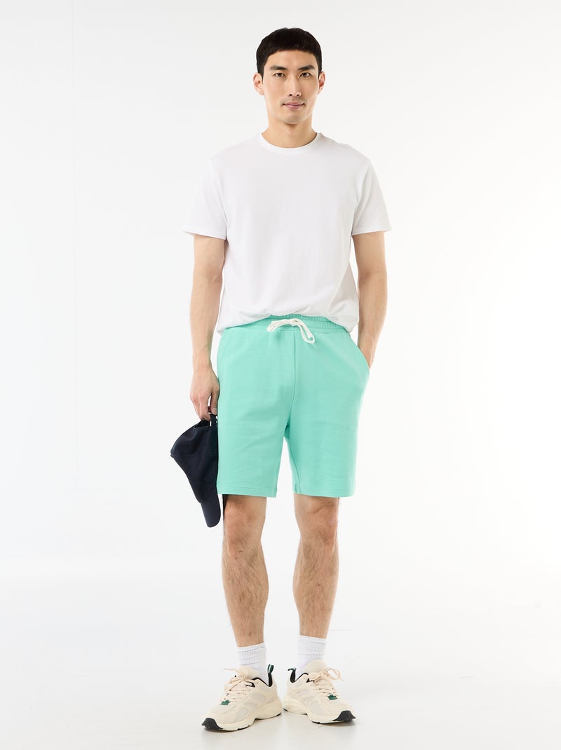 Bermuda in felpa leggera Verde - Kiabi