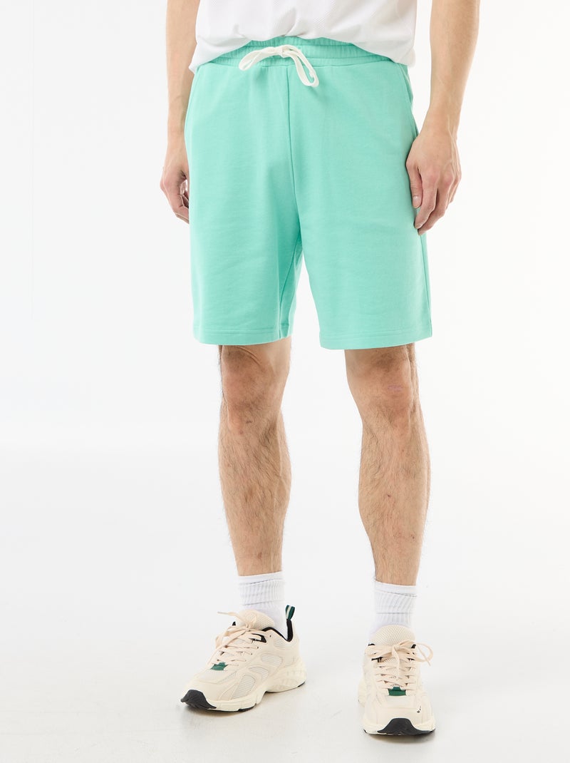 Bermuda in felpa leggera Verde - Kiabi