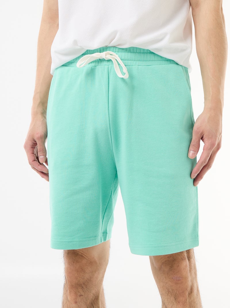 Bermuda in felpa leggera Verde - Kiabi