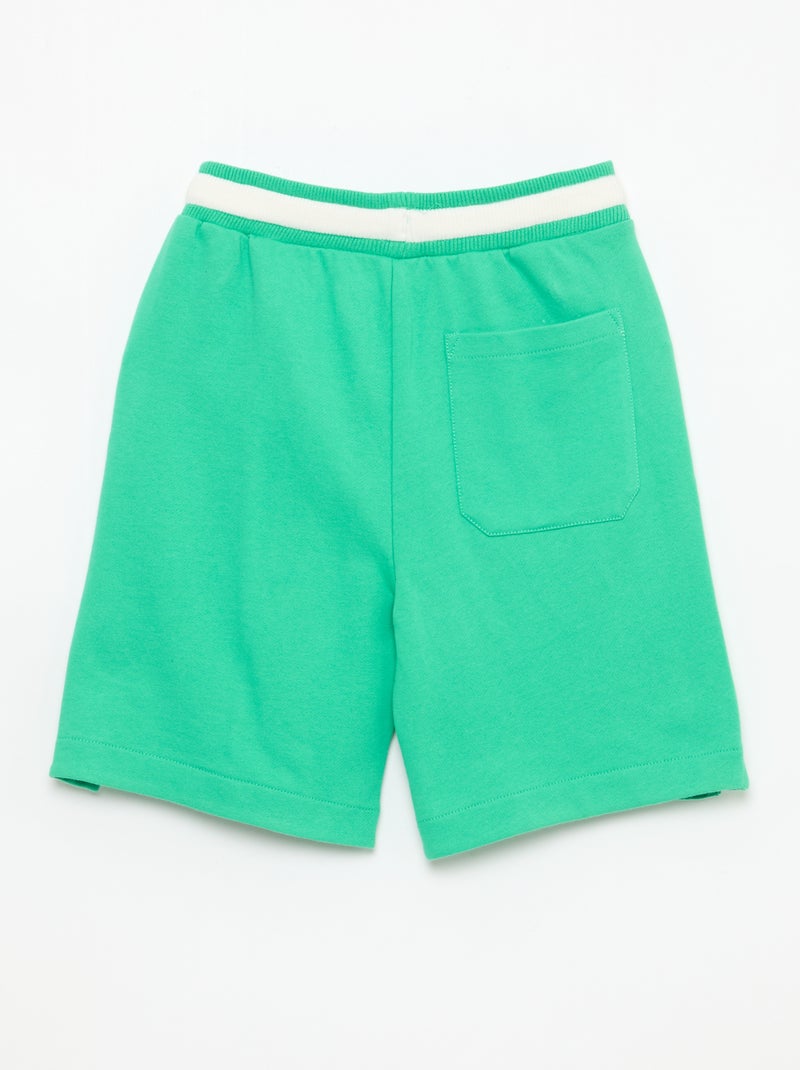 Bermuda in felpa Verde - Kiabi