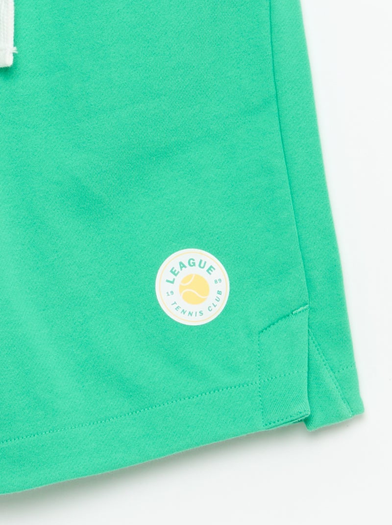 Bermuda in felpa Verde - Kiabi