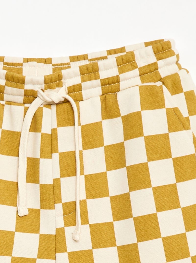 Bermuda in French Terry a fantasia Beige - Kiabi