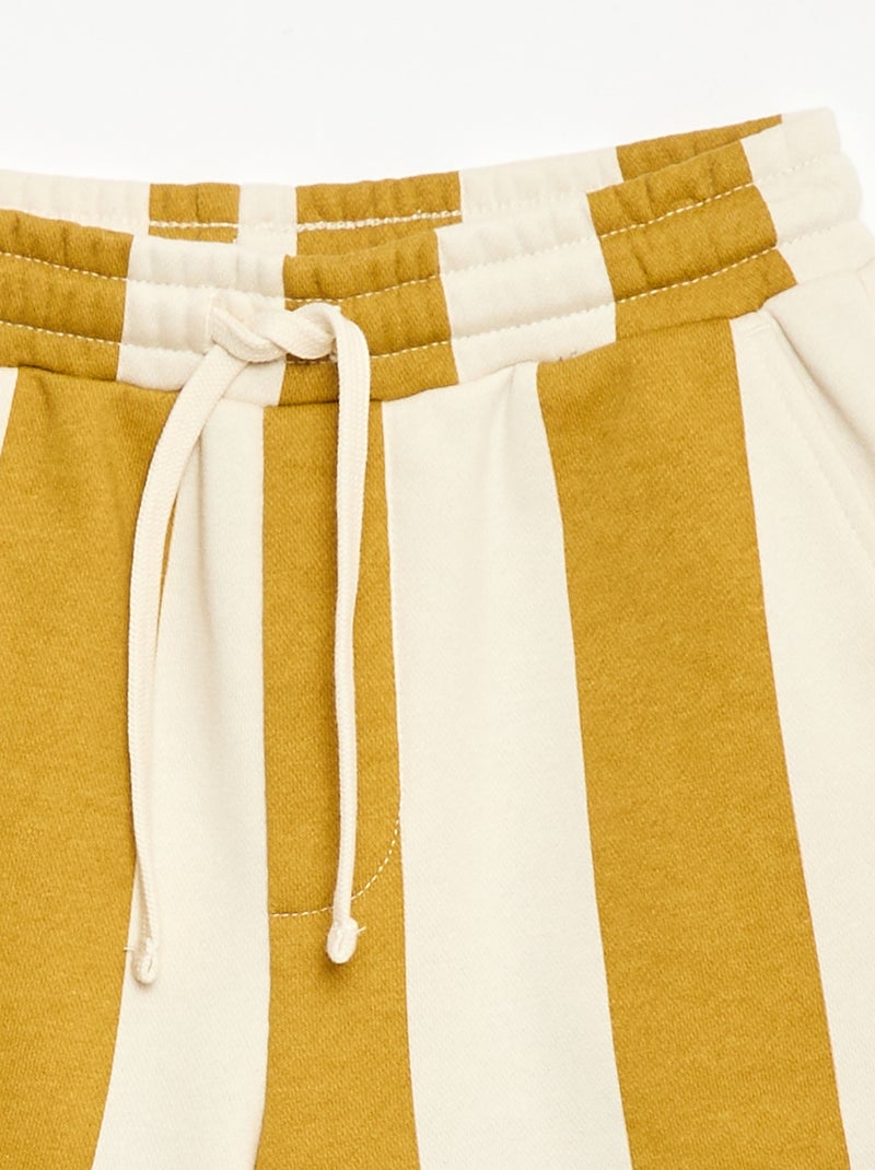 Bermuda in French Terry a fantasia Beige - Kiabi