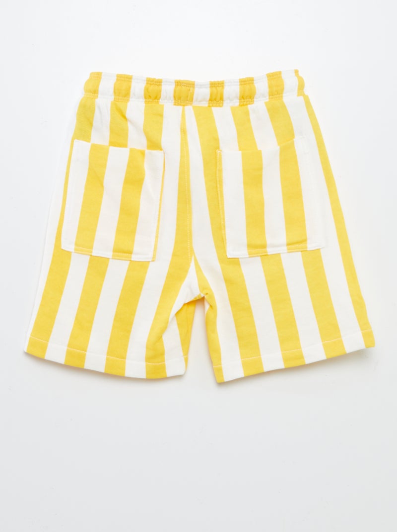 Bermuda in french terry BIANCO - Kiabi