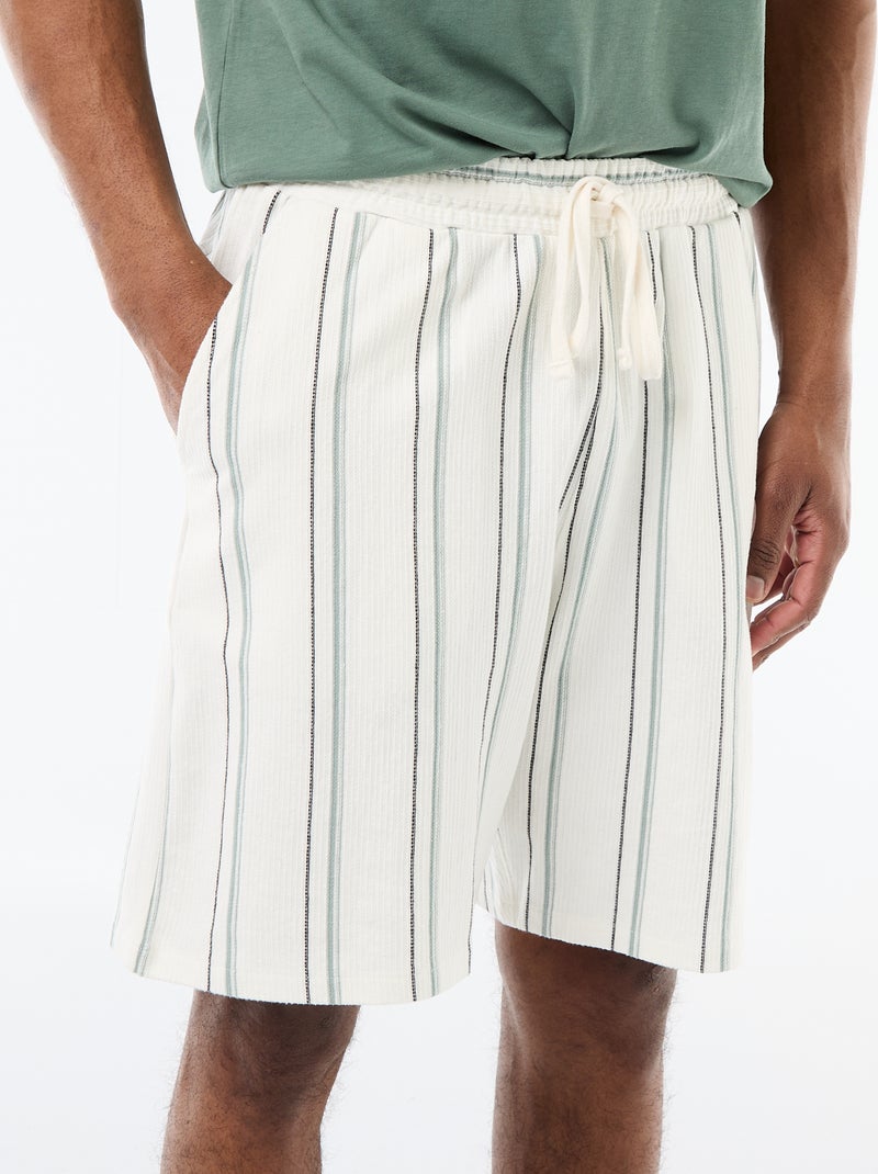 Bermuda in French Terry Bianco - Kiabi