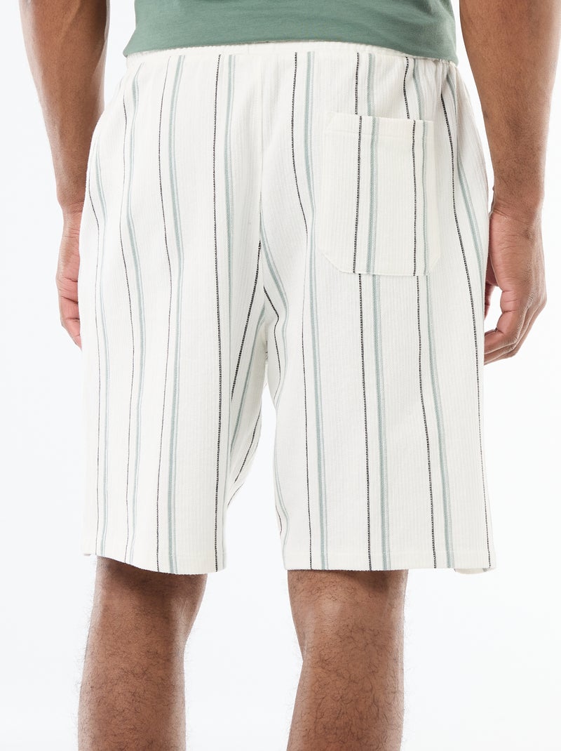 Bermuda in French Terry Bianco - Kiabi