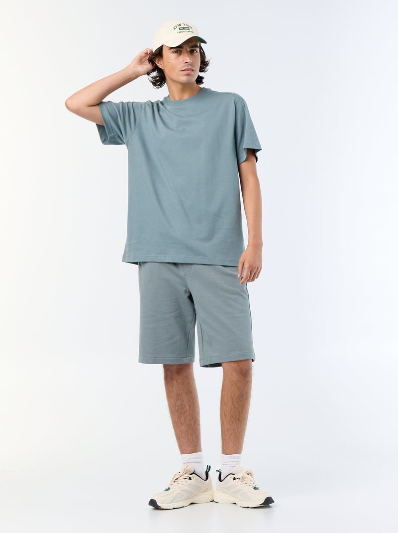 Bermuda in French Terry Blu - Kiabi