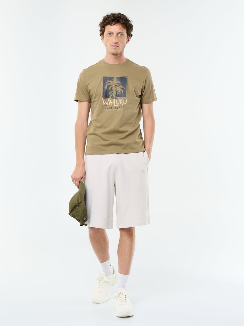 Bermuda in French Terry Grigio - Kiabi