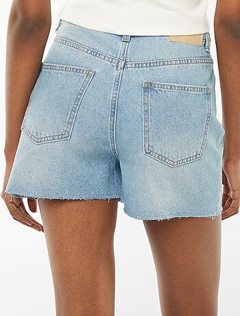 Bermuda in jeans 5 tasche con strass