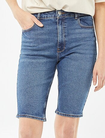 Bermuda in jeans a vita alta