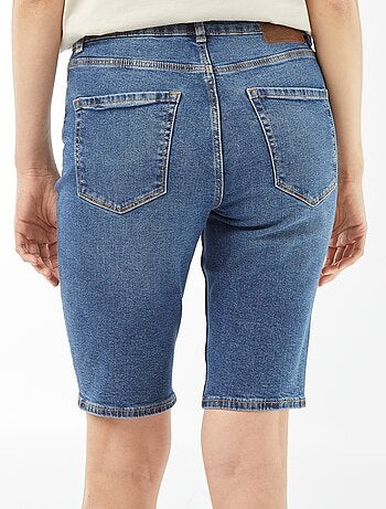 Bermuda in jeans a vita alta