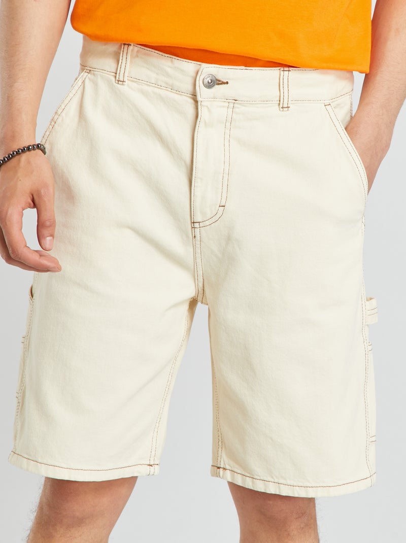 Bermuda in jeans BEIGE - Kiabi