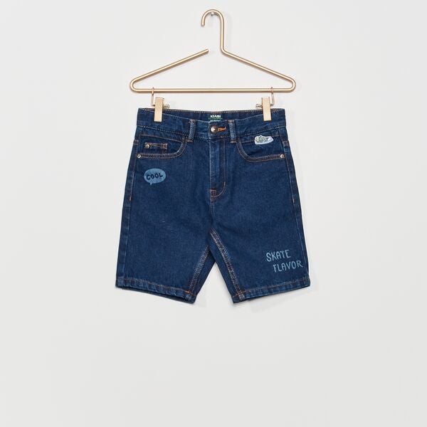 Bermuda in jeans Bambina 3-12 anni - BLU - Kiabi - 13,00€