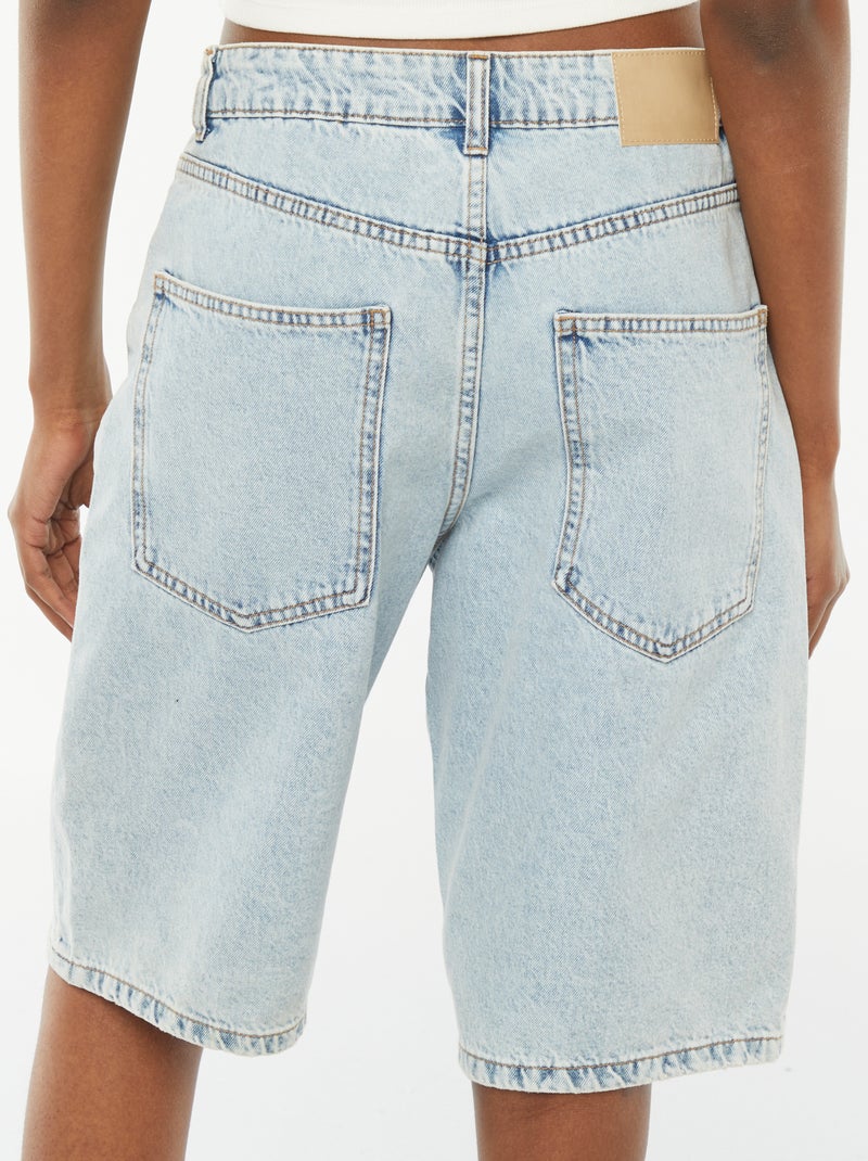 Bermuda in jeans con 5 tasche Blu - Kiabi