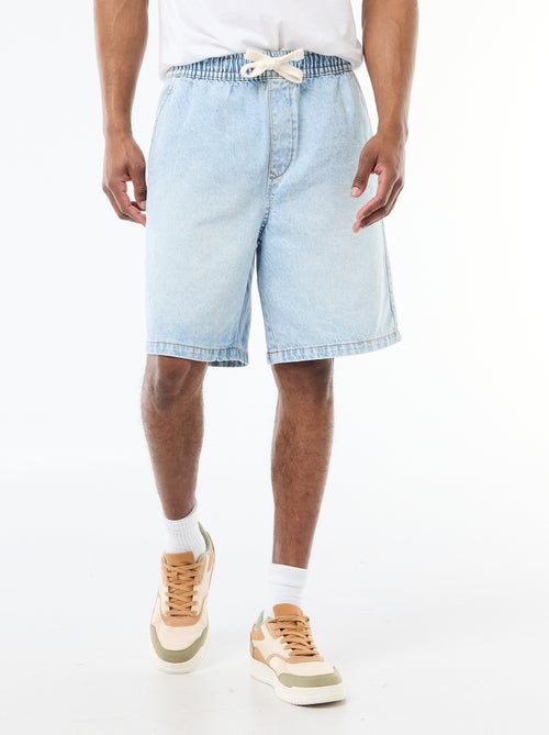 Bermuda in jeans con elastico in vita - Kiabi