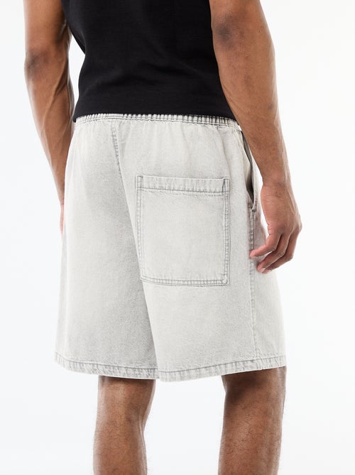 Bermuda in jeans con elastico in vita - Kiabi