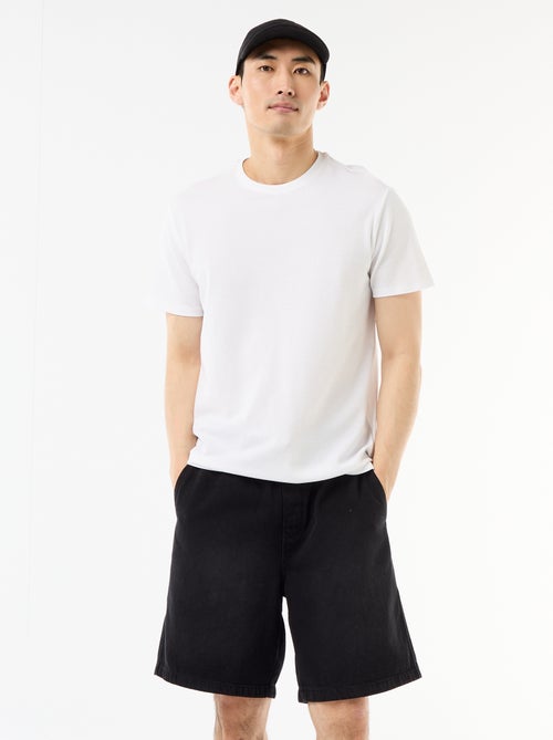 Bermuda in jeans con elastico in vita - Kiabi