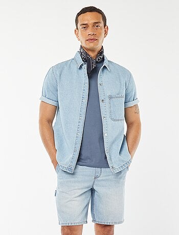 Bermuda in jeans con tasche