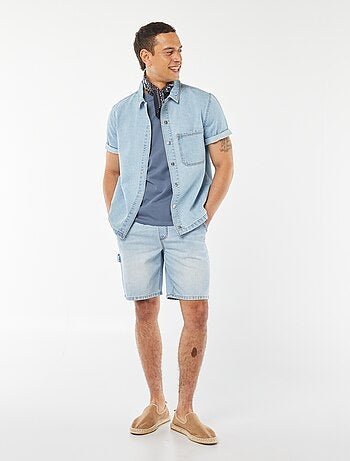 Bermuda in jeans con tasche