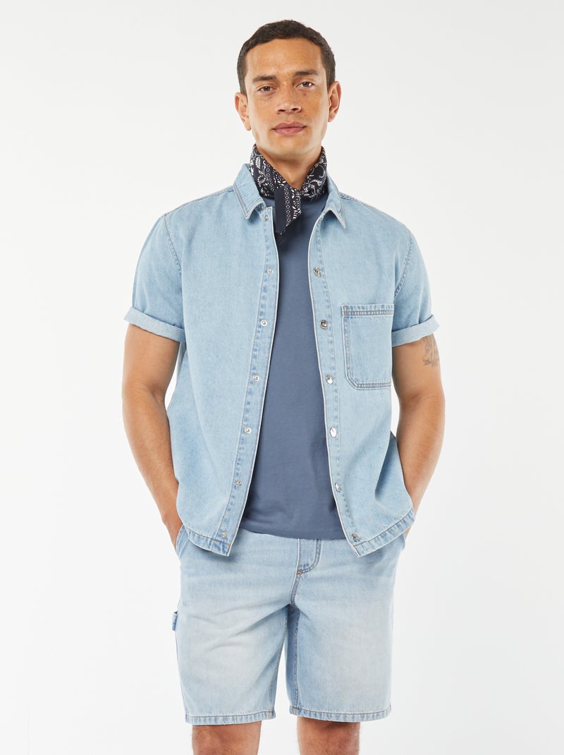 Bermuda in jeans con tasche Blu - Kiabi